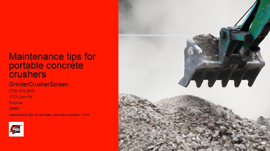 Maintenance tips for portable concrete crushers