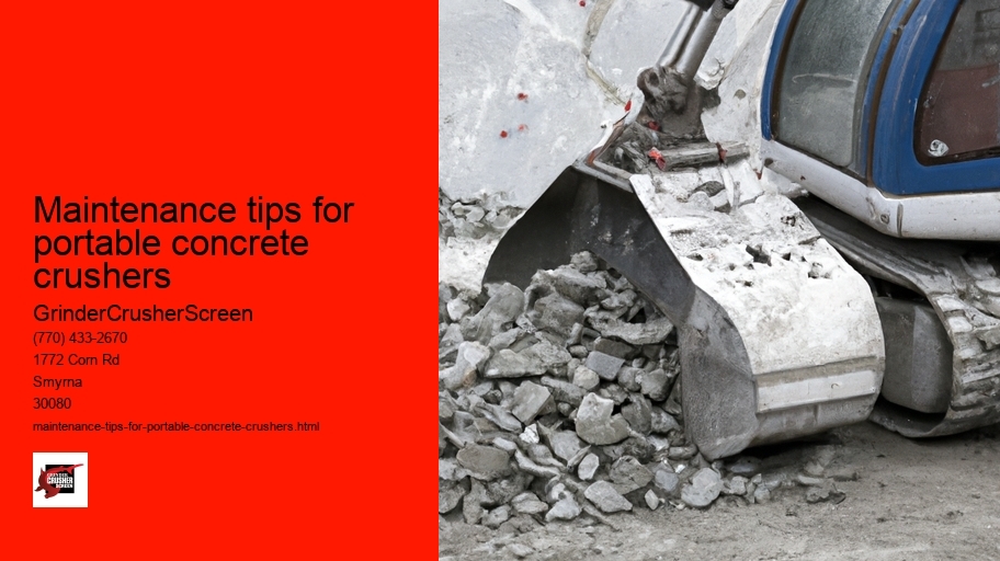 Maintenance tips for portable concrete crushers