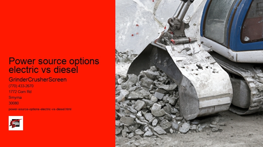Power source options electric vs diesel