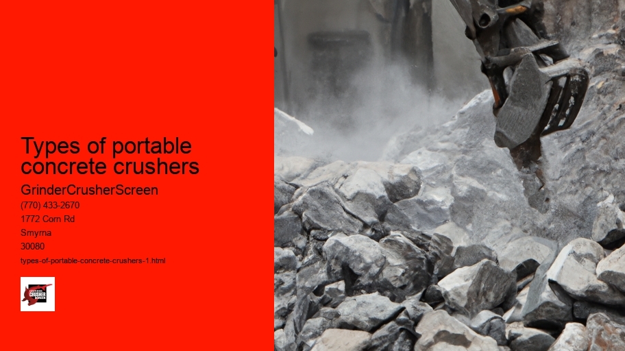 Types of portable concrete crushers