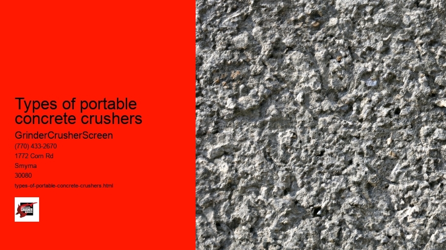 Types of portable concrete crushers